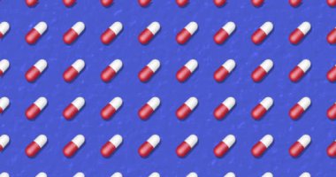 Haplarla dolu renkli bir geçmiş. Instagram, facebook, youtube kanalı için parlak bir arkaplan. Canlandırma 3D render, döngü 4k