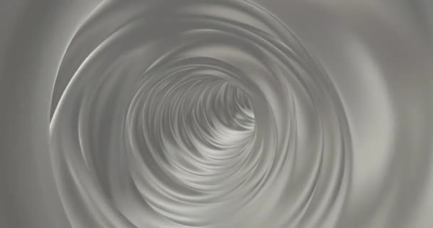Flight deep into the white tunnel. 4K background animation of seamless loops — Vídeo de Stock