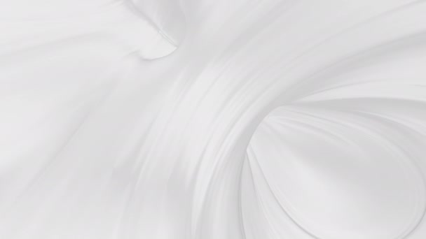 Liquid abstrato fundo branco. Textura brilhante suave. Animação de fundo de seda glamour. loop 3D sem costura — Vídeo de Stock