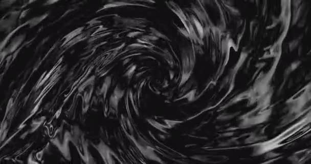 Вращение Черного Абстрактного Масляного Водоворота Используемого Машинного Масла Абстрактная Фоновая — стоковое видео