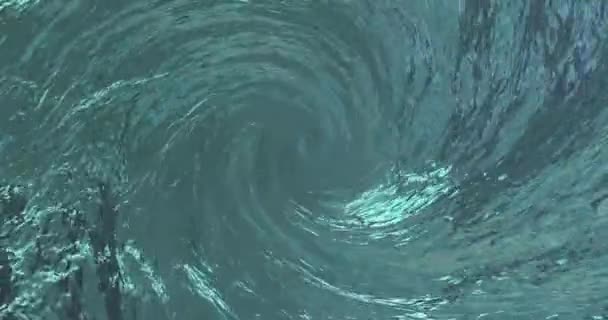 Обертається Синій Абстрактний Вихровий Джакузі Абстрактна Фонова Анімація Безшовна Петля — стокове відео