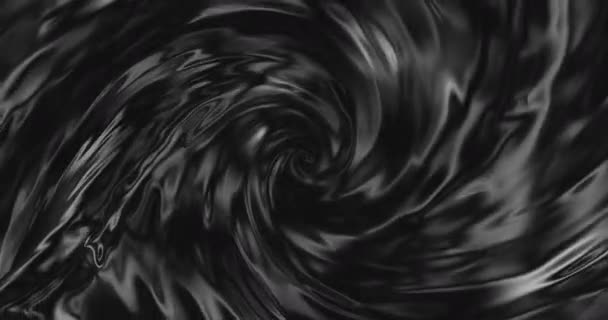 Hidromasaje Aceite Abstracto Negro Rotación Aceite Motor Usado Animación Fondo — Vídeos de Stock