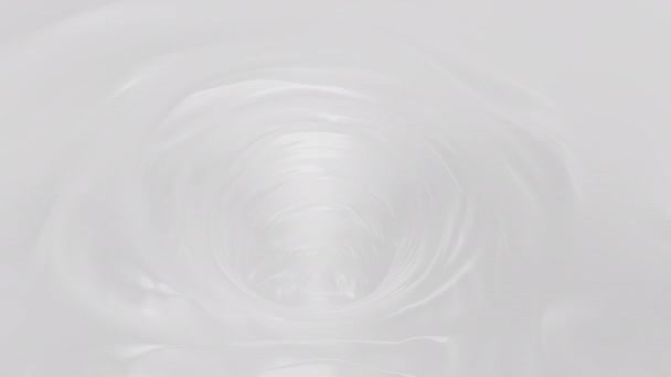 Fondo Blanco Abstracto Líquido Textura Brillante Lisa Animación Telón Fondo — Vídeos de Stock