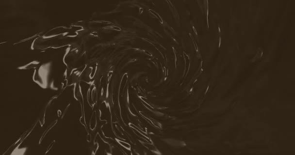 Rotace Abstraktní Nálevky Čokoládové Barvy Animace Abstraktního Pozadí Bezešvé Smyčky — Stock video