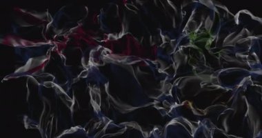 İngiliz Hint Okyanusu Bölgesi dumana dönüştü. Devlet zayıflatıcı konsept, alfa kanal. Yüksek kalite 4k görüntü