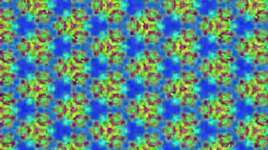 Psikedelik renkli gökkuşağı kaleydoskopu, soyut arkaplan animasyonunda bulanık hareket ve yeni eşsiz sanat tarzı kalitesi, VJ için neşeli ve havalı dinamik video. Yüksek kalite 4k görüntü