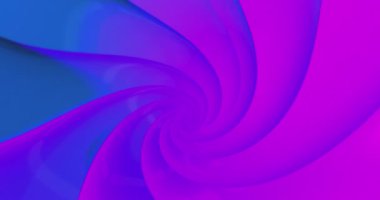 Soyut neon renkli mor ve mavi bir huninin pervanelerinin dönüşü soyut bir arka plan animasyonu, kusursuz bir döngü. Yüksek kalite 4k görüntü