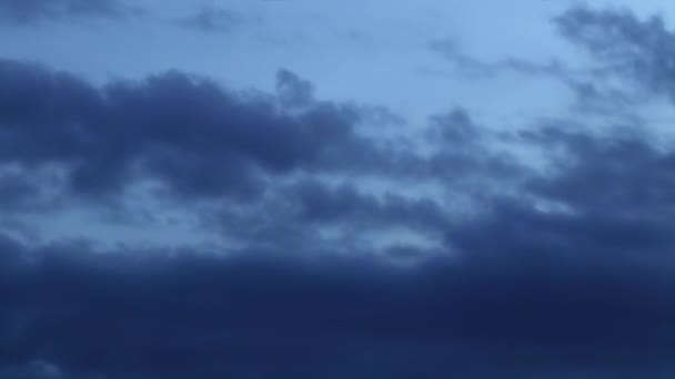 Grey Rainy Stormy Clouds Time Lapse Dramatic Moving Dark Clouds — Vídeos de Stock