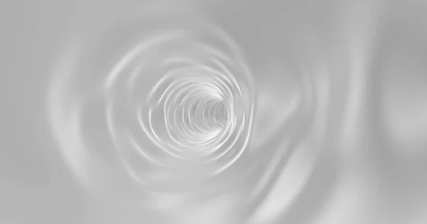Полет Вглубь Белого Туннеля Высокое Качество Изображения Рендеринг — стоковое фото
