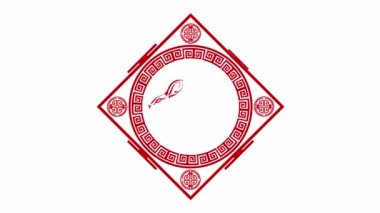 Mutlu Çin Yeni Yılı 2023, Tavşan Kutlama Yılı Doğulu süslemelerle Animasyonu Kutlama Yılı. Mutlu yıllar ve başarılar dilerim. Yüksek kalite 4k görüntü