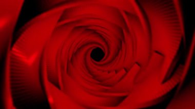 Boşluk tüneli animasyonuna renkli soyut uçuş.