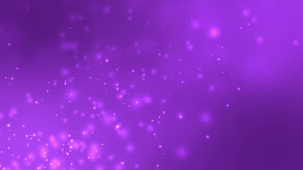 Abstract Glow Bokeh Purple Particles Background — Video Stock
