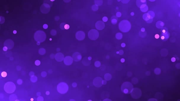 Dust Purple Particles Fly Air Background Magical Fairy Blurred Dust — Vídeo de Stock