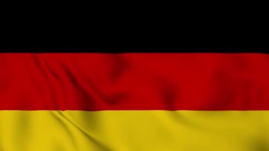 Alman bayrağı dalgalanırken döngü animasyonu.