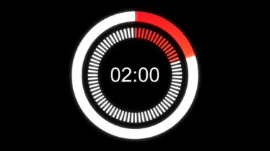 On saniyelik kronometre animasyonu.