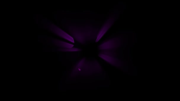 Streszczenie fioletowy korektor pierścienia audio na czarnym tle. — Wideo stockowe