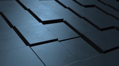 Animasyon soyut dinamik küp kutuları.