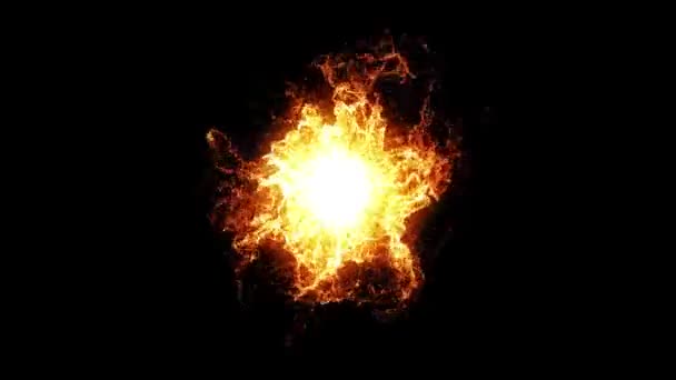Fuego ardiente energía animación abstracta. — Vídeo de stock