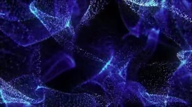 Soyut parçacık dalga bokeh arkaplanı.