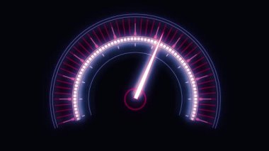 Soyut hız göstergesi yüksek hız canlandırması.