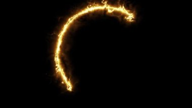 Parlama hilal şeklinde bir animasyon yaratır. Ramazan Kareem geçmişi.