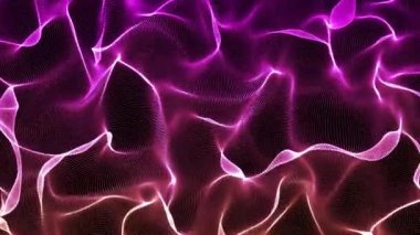 Mor yaradılış dalgası soyut arkaplan canlandırması