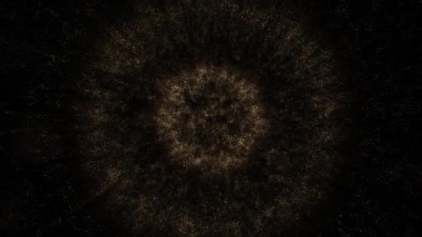 Particules Scintillantes Sur Fond Noir Animation Abstraite — Video