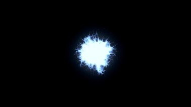 Blue explosion, futuristic cosmic shockwave energy background animation.