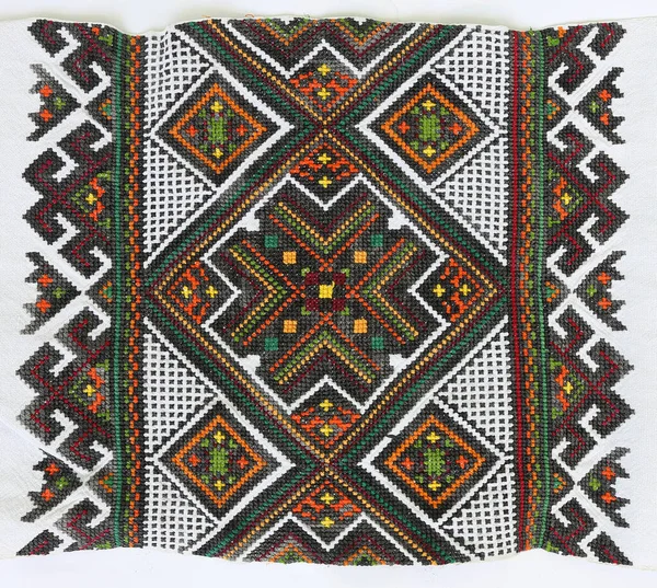 National Ornament Ukrainian Embroidery Ornamentation Old Ukrainian Towels Tablecloths Embroidery — Stockfoto