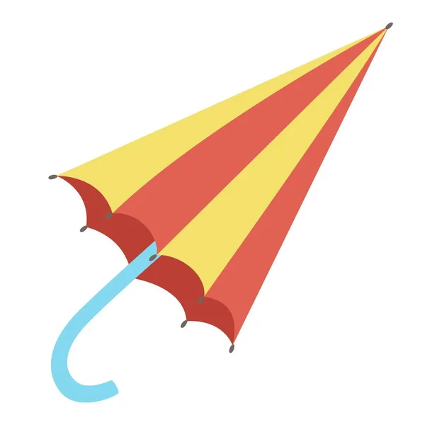 Ilustração vetorial de um guarda-chuva colorido brilhante em um estilo plano. Elemento de projeto isolado no fundo branco —  Vetores de Stock