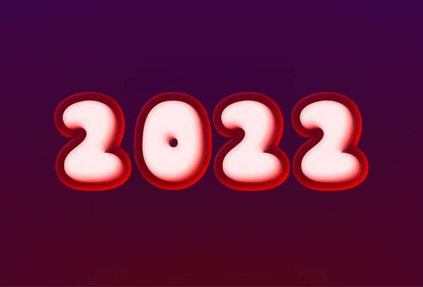 2022 Sweet, şeker mesajı. Noel alfabesi. Jöle etkisi. Yeni Yıl