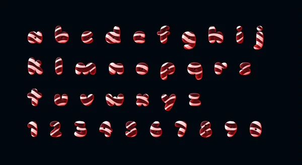 2022 Sweet, şeker mesajı. Noel alfabesi. Jöle etkisi. 3d metin tarzı efekti. Yeni Yıl