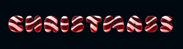 2022 Sweet, şeker mesajı. Noel alfabesi. Jöle etkisi. 3d metin tarzı efekti. Yeni Yıl