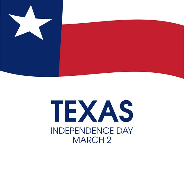 Wektor Dnia Niepodległości Teksasu Abstrakcyjny Wektor Flagi Teksasu Odizolowany Białym — Wektor stockowy