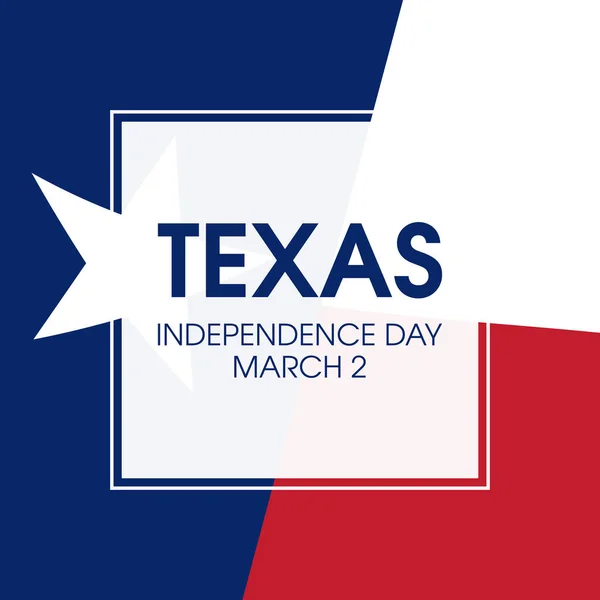 Wektor Dnia Niepodległości Teksasu Abstrakcyjny Wektor Flagi Teksasu Teksańska Deklaracja — Wektor stockowy