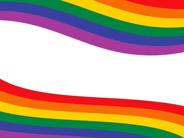 Acenando Abstrato Lgbt Orgulho Bandeira Quadro Ícone Vetor Elemento Design —  Vetores de Stock