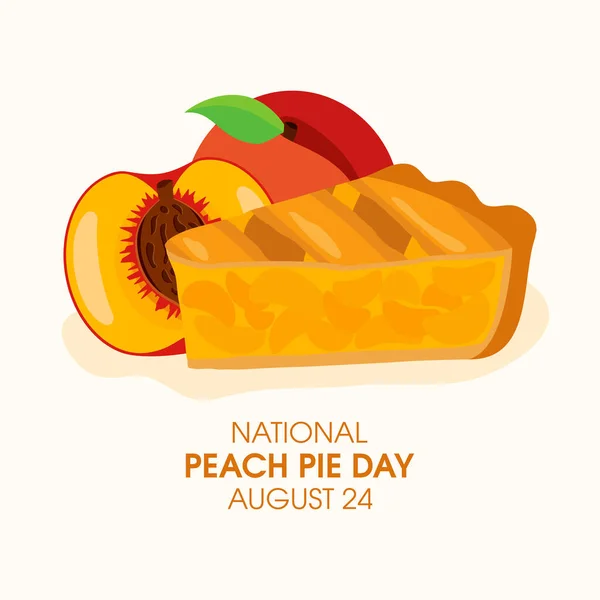 Peach pie Vector Art Stock Images | Depositphotos