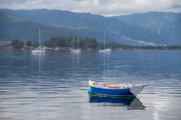 Poros Adası Yunanistan Bulutlu Bir Sabah