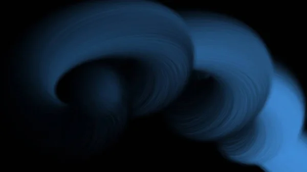 Frattale Sfondo Illustrazione Vortice Oggetto Movimento Morbido Colore Blu — Foto Stock