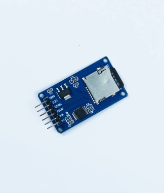 PCB gibi elektronik bileşenlerin üst görünümü