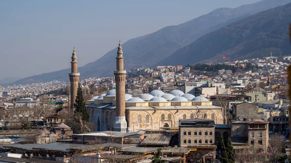 Grande Mosquée Point Repère Bursa City — Photo