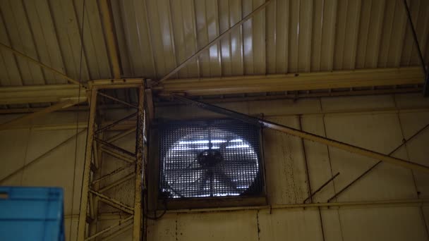 Ventilação Suja Antiga Fábrica — Vídeo de Stock