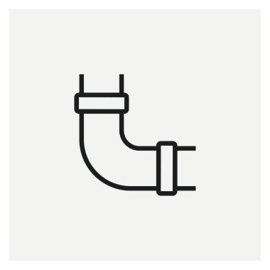 Su Borusu Köşesi simgesi vektörü