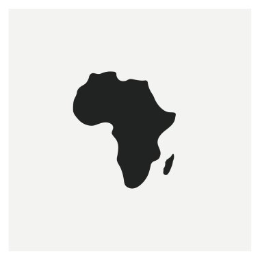 Afrika ikonu vektör gösterimi