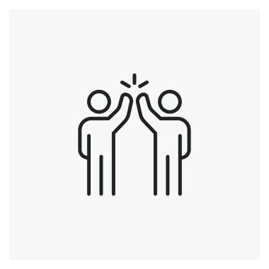  Takım arkadaşı Alkışla Eller Çak Beş vektör simgesi