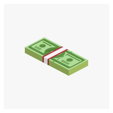 Wad of Money vektör illüstrasyonu