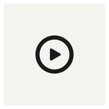  Müzik Düğmesi simgesi vektörünü çal