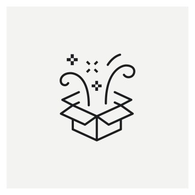  Sihirli Kutu Sürprizi Boks simgesini açma vektörü