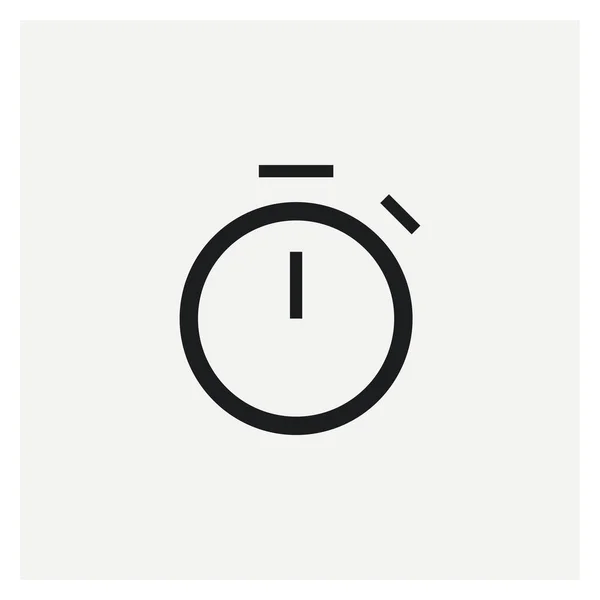 Stopwatch Tijd Pictogram Teken Vector — Stockvector