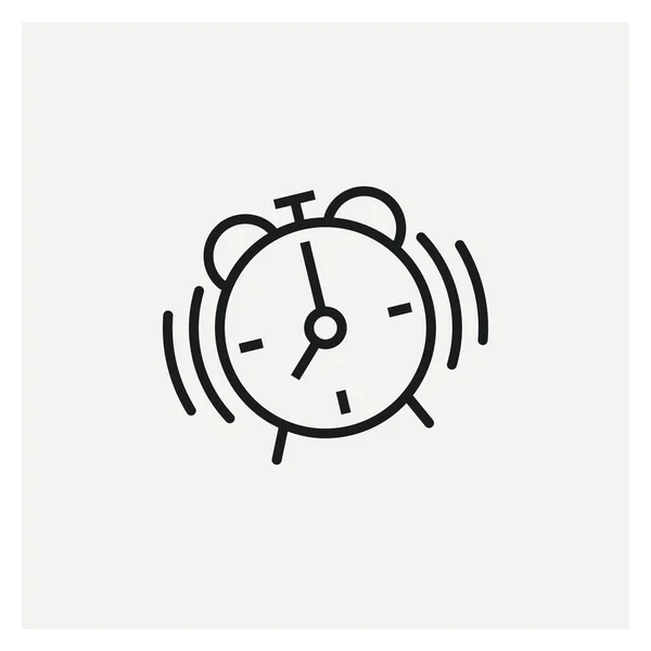 Reloj Despertador Icono Vector Ilustración — Archivo Imágenes Vectoriales